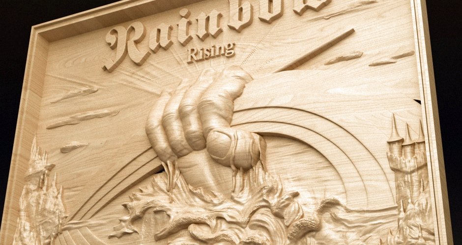 Rising Rainbow Album Cover – Bas Relief for CNC model - Dreameks